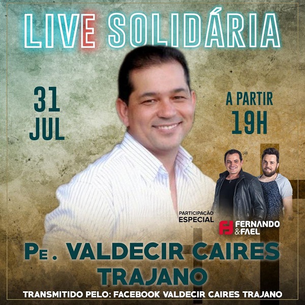 Live Solidária: Padre Valdecir com participação de Fernando e Fael