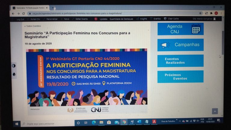 Encontro debate participação feminina nos concursos do Judiciário