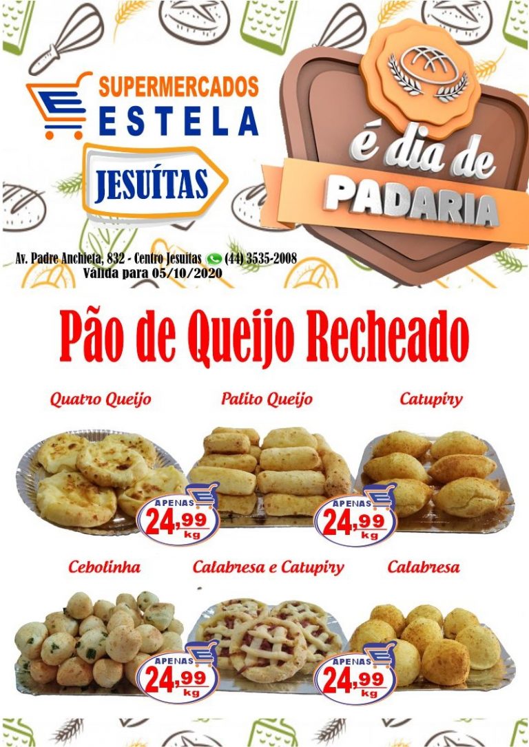 Dia de Padaria no Supermercado Estela de Jesuítas!