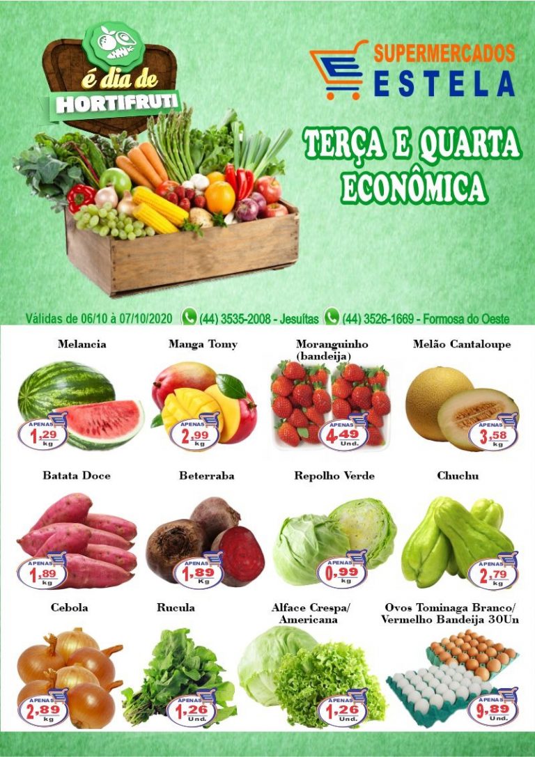 Economia todo dia é no Supermercado Estela de Jesuítas!