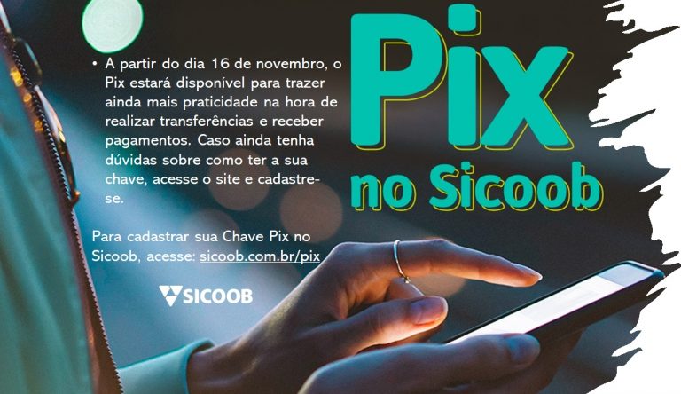 Para se cadastrar acesse sicoob.com.br/pix
