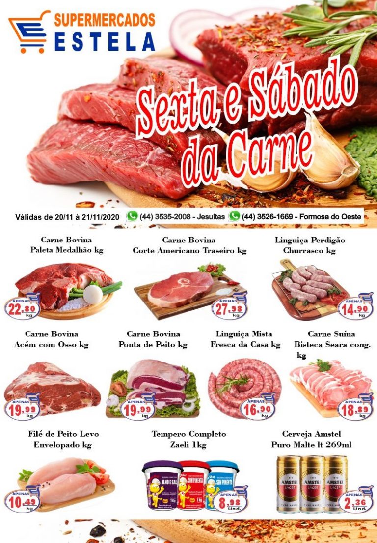 Economia no final de semana é no Estela!