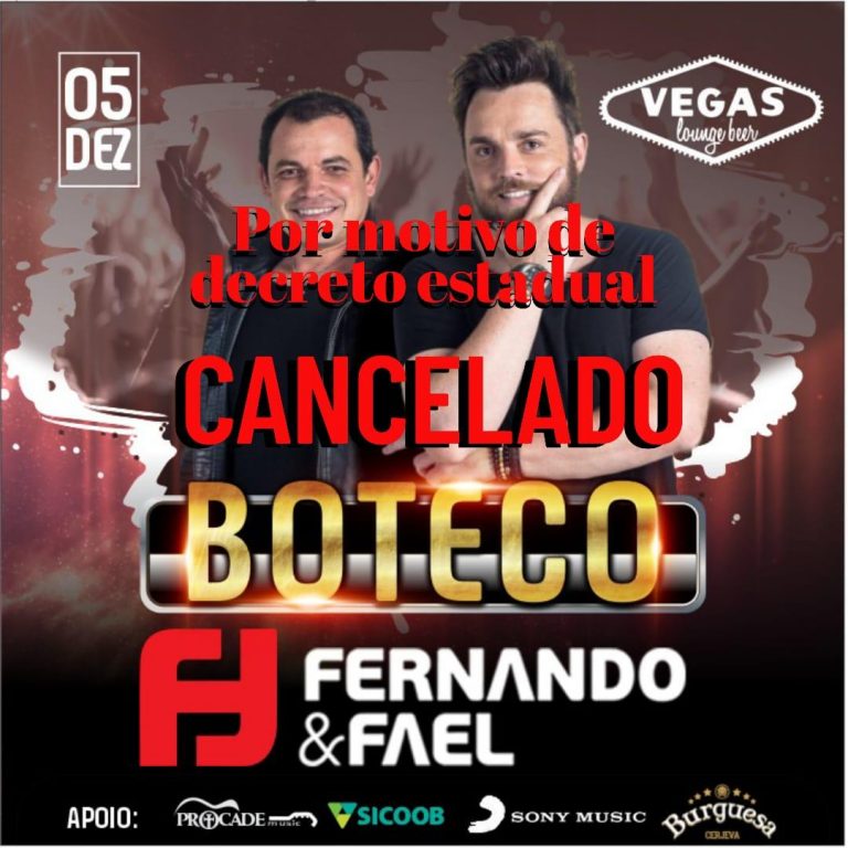 Boteco: Fernando e Fael,CANCELADO!