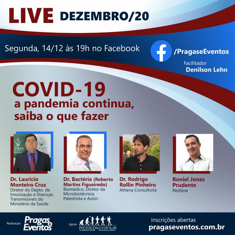 Live gratuita: Covid-19 a Pandemia continua, saiba o que fazer e como agir nas festas de fim de ano