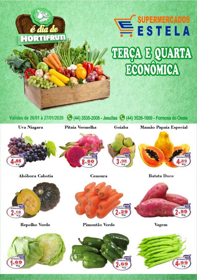 Faça economia todo dia no Supermercado Estela!