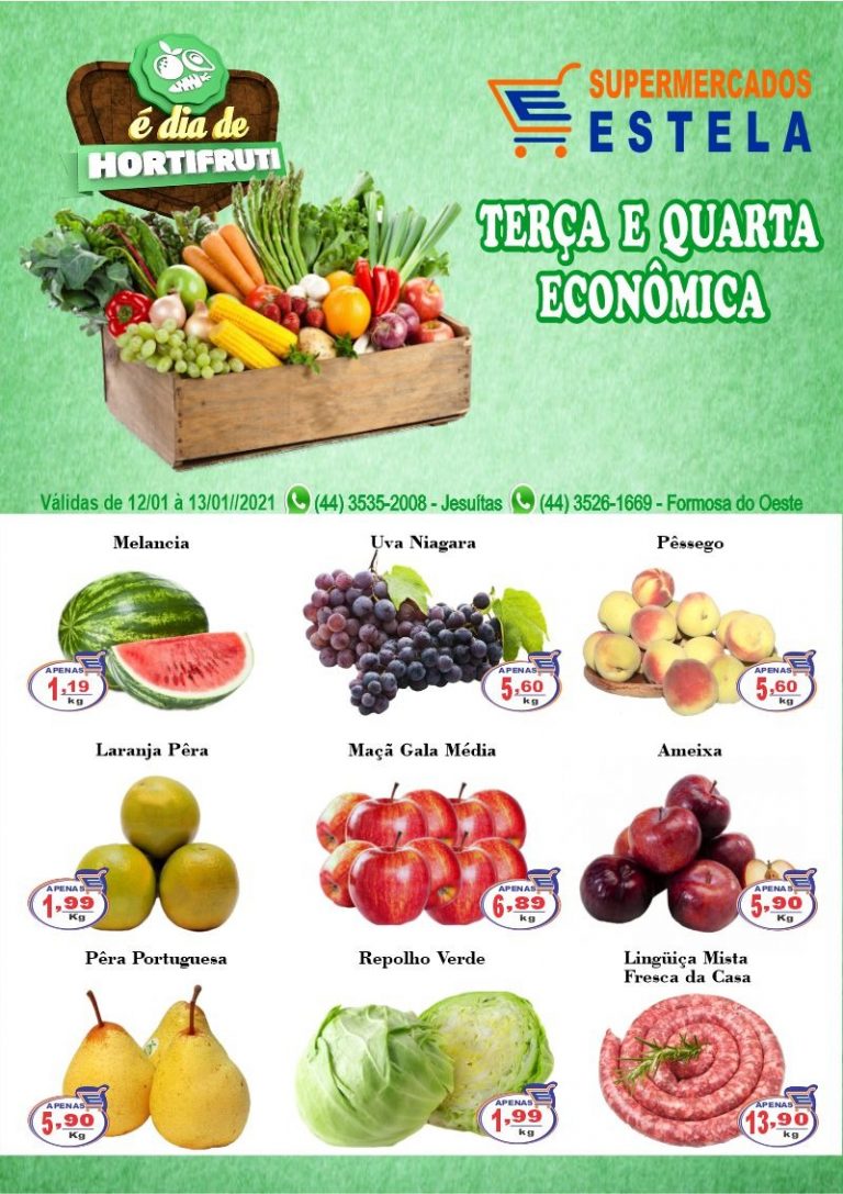Faça economia todo dia no Supermercado Estela