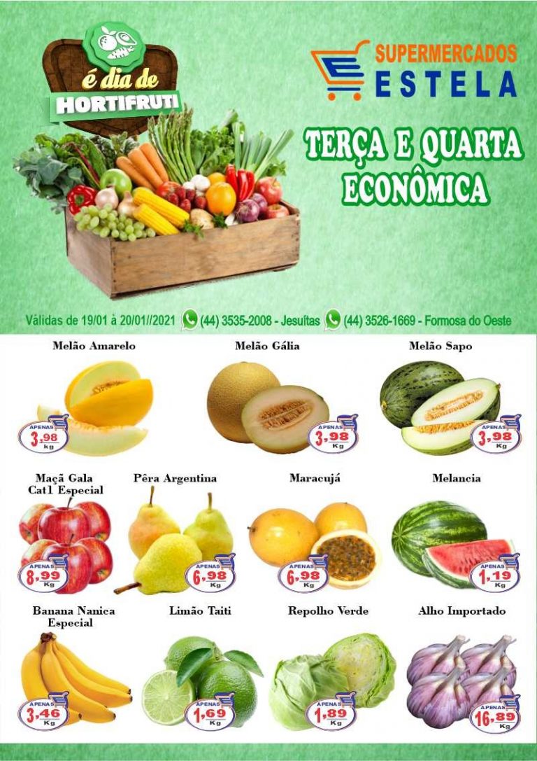Faça economia todo dia no Supermercado Estela