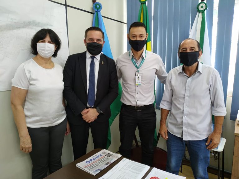 Direção do Sicoob Médio Oeste visita prefeitos de Tupãssi e Nova Aurora