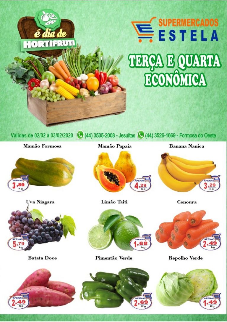 Economia todo dia é no Supermercado Estela!