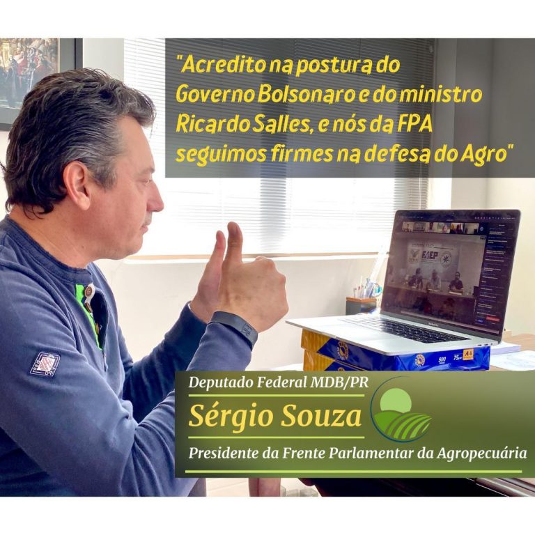Deputado Sérgio Souza reforça compromisso com a defesa do agronegócio