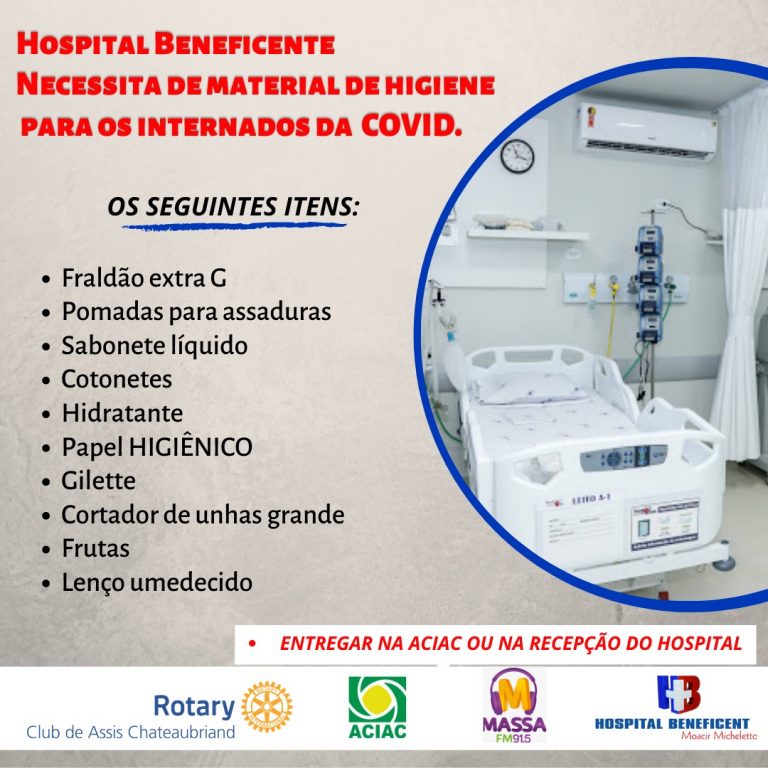 População adere campanha de arrecadação de itens de higiene para pacientes com covid-19