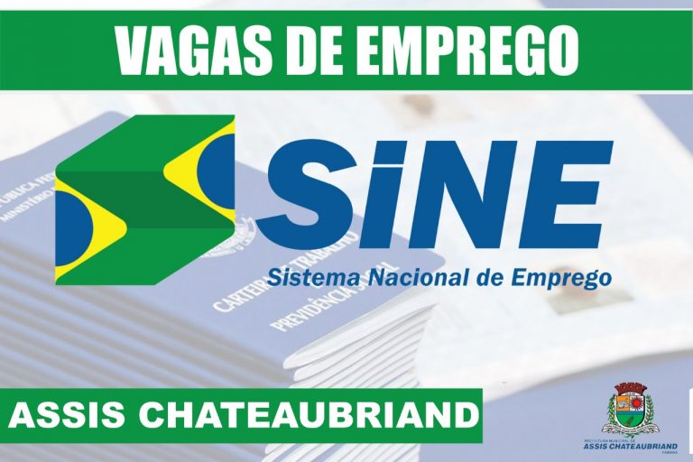 Agência do Trabalhador de Assis Chateaubriand tem mais de 230 vagas de trabalho