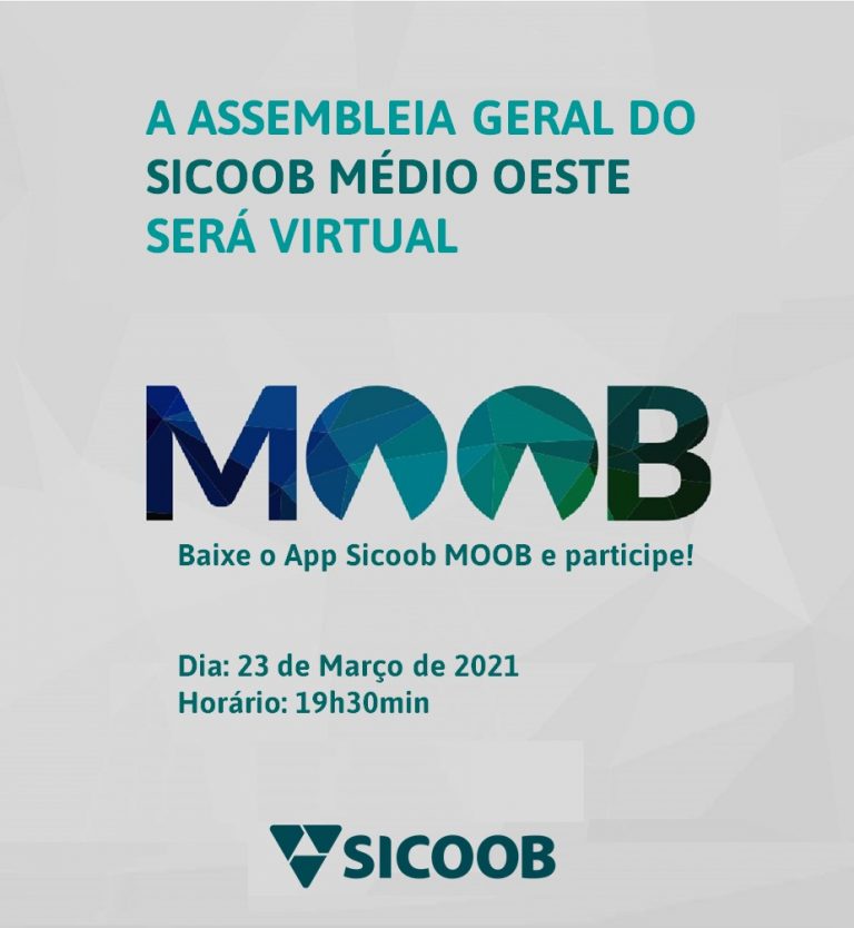 Sicoob Médio Oeste realizará assembleia virtual no dia 23 de março