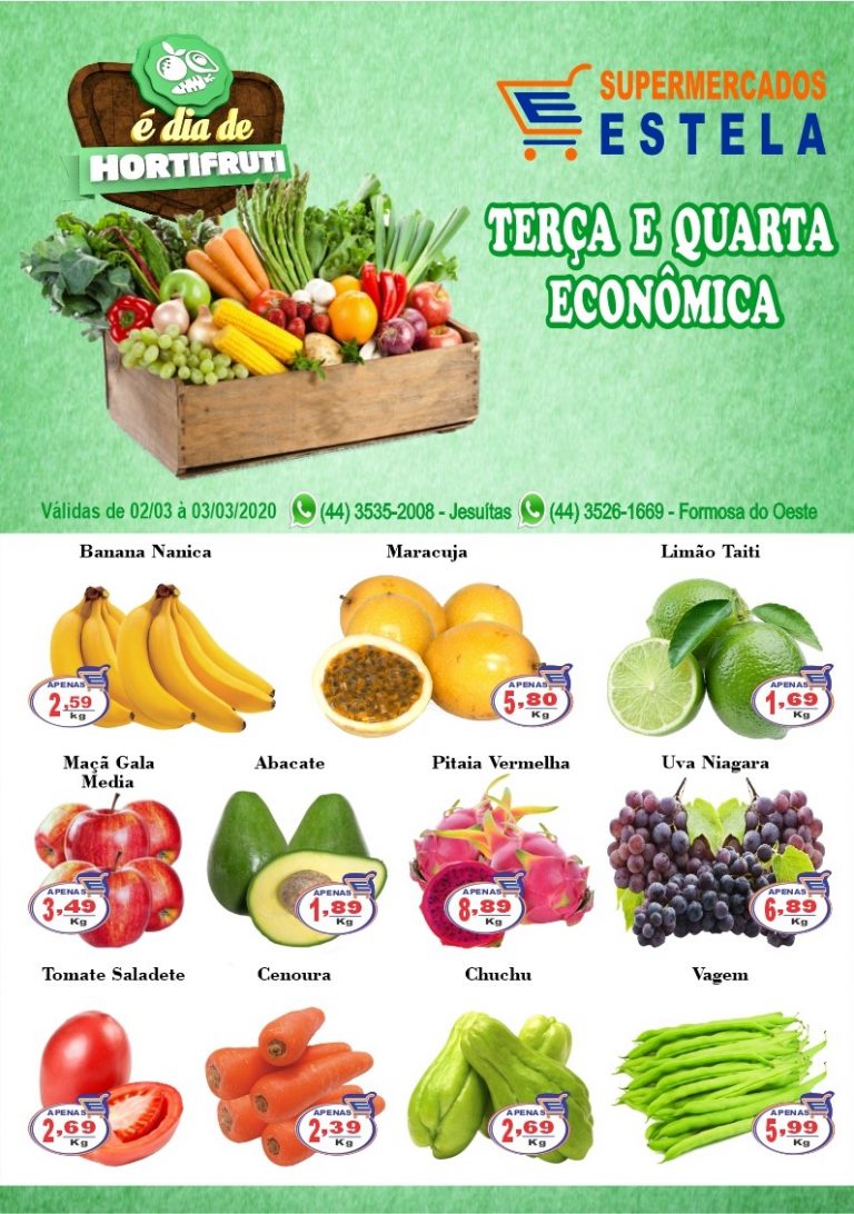 Faça economia todo dia no Supermercado Estela de Jesuítas
