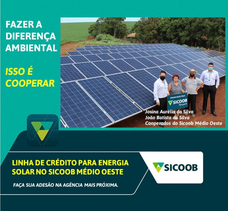 Linha de Crédito Energia Solar Sicoob!