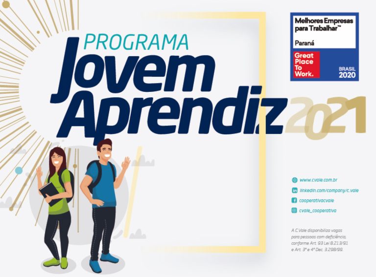 C.Vale: inscrição para Jovem Aprendiz Industrial até dia 20 de abril