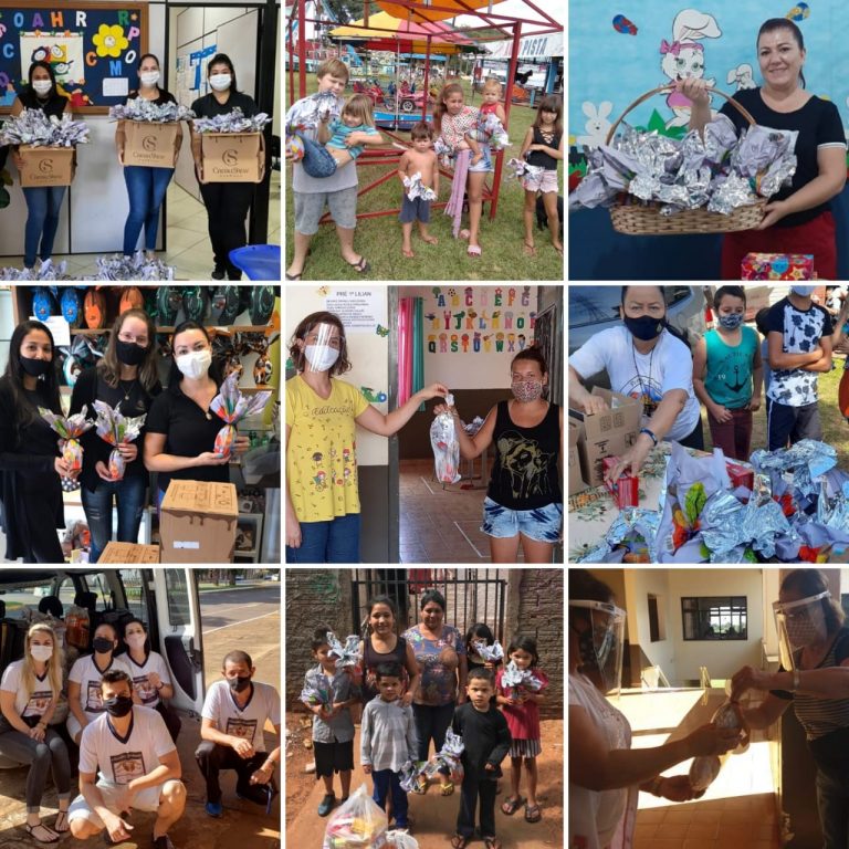 Cacau Show doou 1.250 ovos de chocolates para entidades de cinco municípios da região