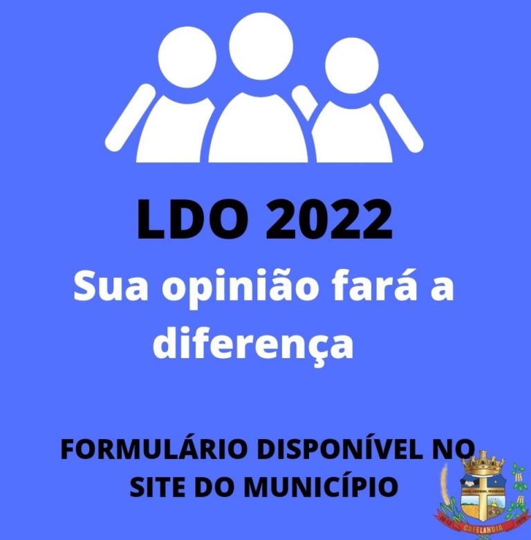 Cafelândia abre consulta popular para construção da LDO para orçamento de 2022