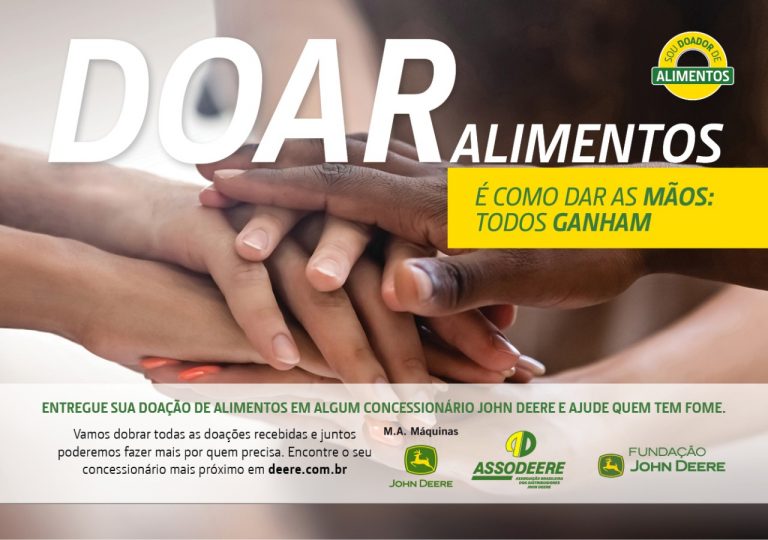 John Deere lança campanha nacional para arrecadação de alimentos
