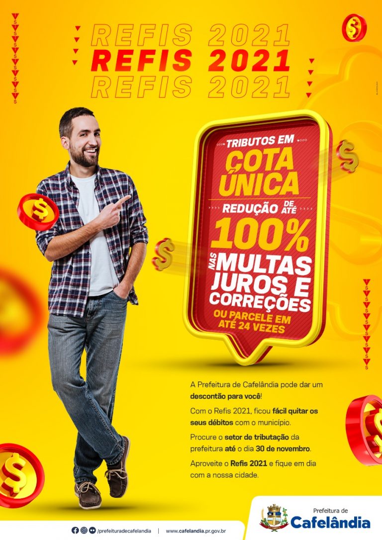 Cafelândia lança Refis com desconto em juros, multas e correções
