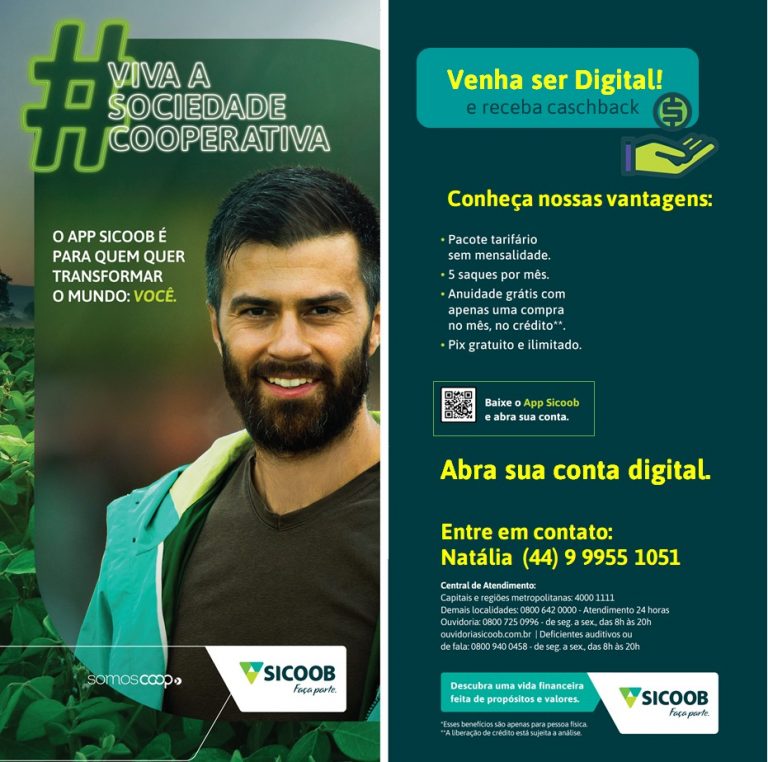 O APP Sicoob é para quem quer transformar o mundo: Você!