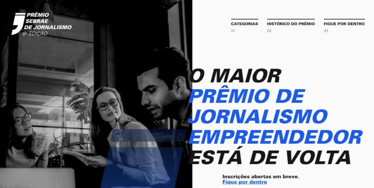 Sebrae lança 8ª edição do Prêmio Sebrae de Jornalismo: inscrições têm início em 1º de julho