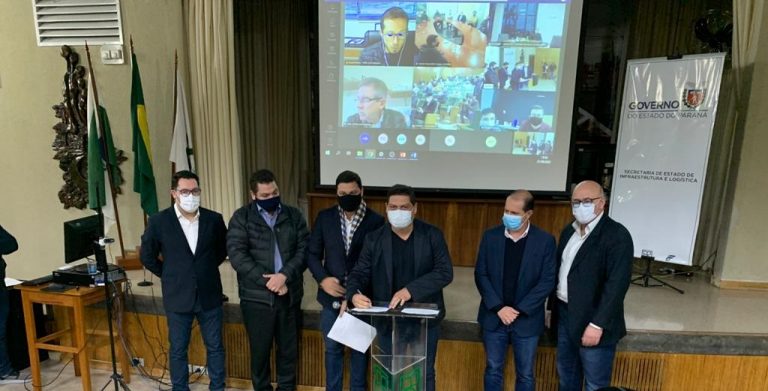 Valtinho participa de reunião técnica da Nova Ferroeste em Curitiba representando os prefeitos do Oeste