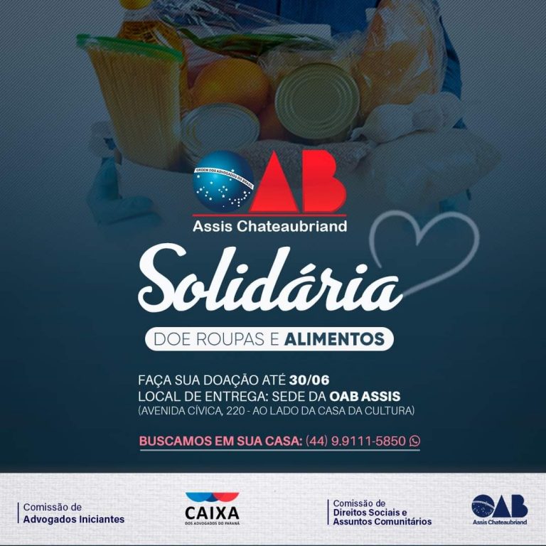 Ação Solidária da OAB Assis Chateaubriand