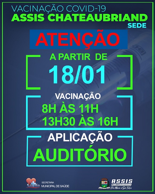 Vacinação contra Covid-19 de volta ao Centro de Convenções em Assis