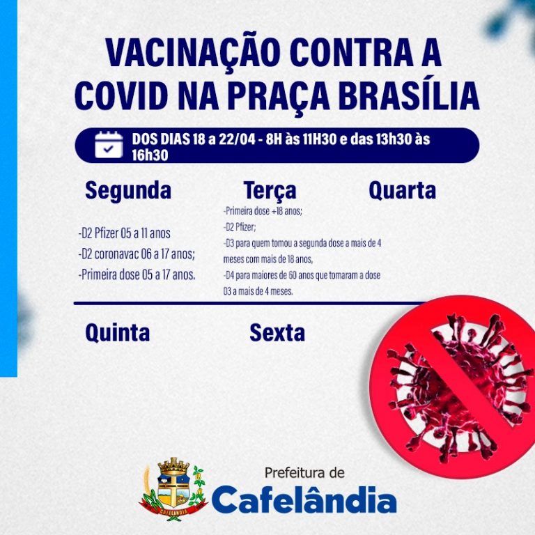 Calendário de Vacinação em Cafelândia