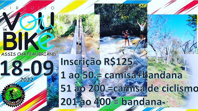 Terceiro Circuito Vou de Bike de Assis Chateaubriand segue com inscrições abertas
