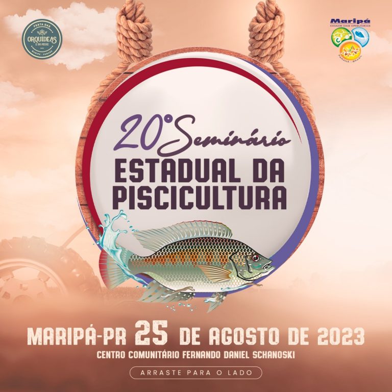 20º Seminário Estadual da Piscicultura acontece nesta sexta-feira (25) em Maripá