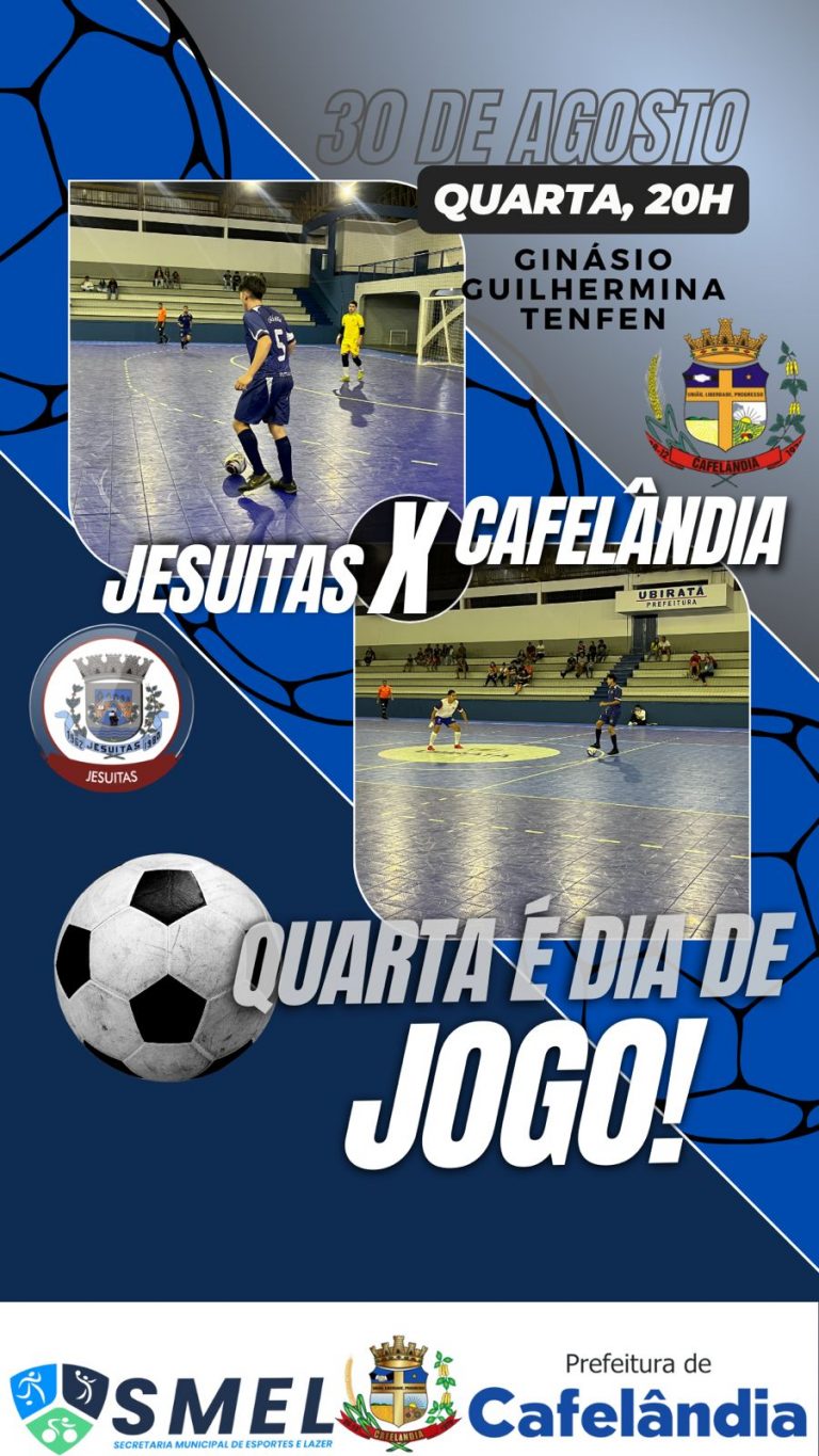 Cafelândia enfrenta o Jesuítas pela rodada da Copa Amop de Futsal