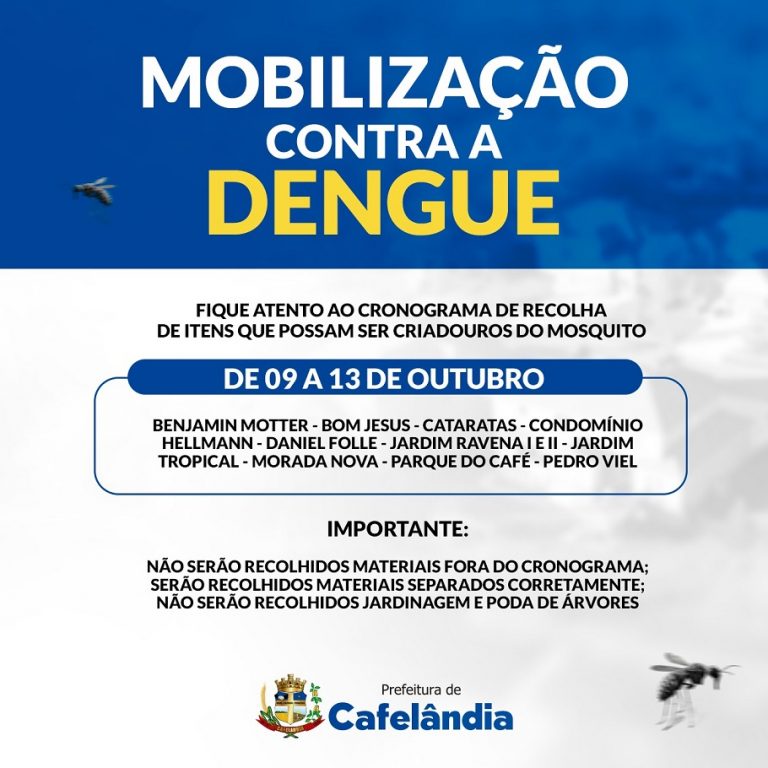 Cafelândia inicia mobilização contra a Dengue