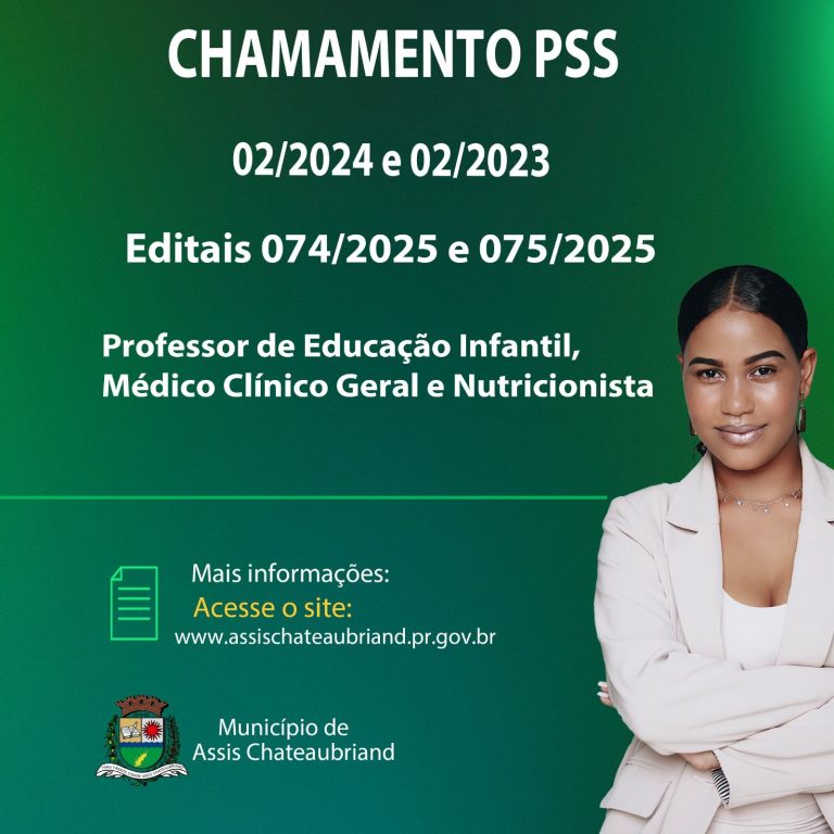 Município de Assis Chateaubriand convoca candidatos para PSS
