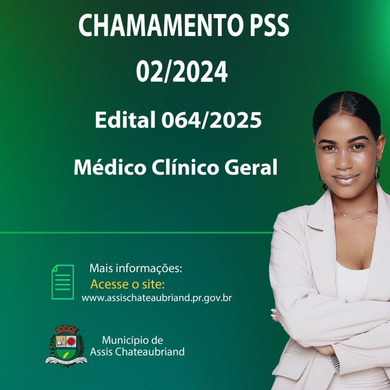 Município de Assis Chateaubriand convoca candidatos para PSS