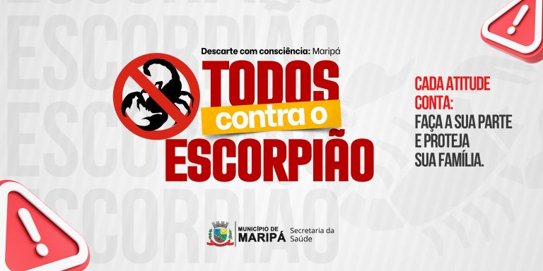 Descarte com consciência: todos contra o escorpião