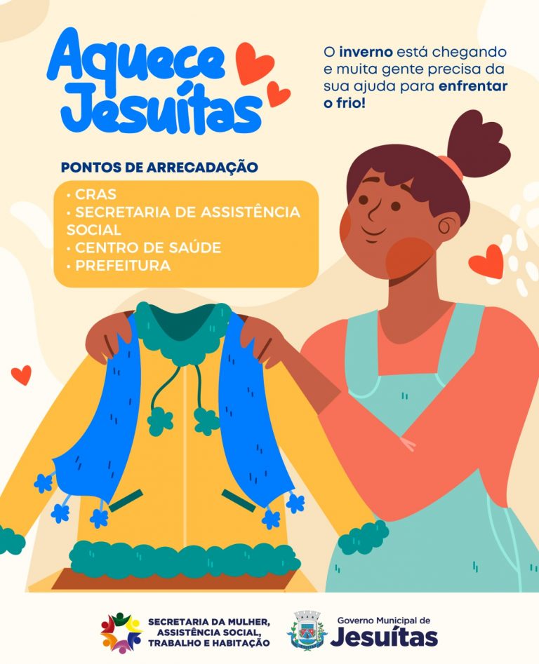 Campanha do Agasalho 2025 entra na reta final em Jesuítas