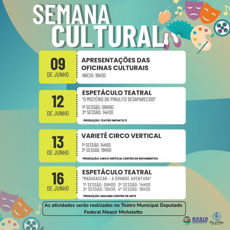 Semana Cultural de Assis Chateaubriand promove diversidade artística e integração comunitária