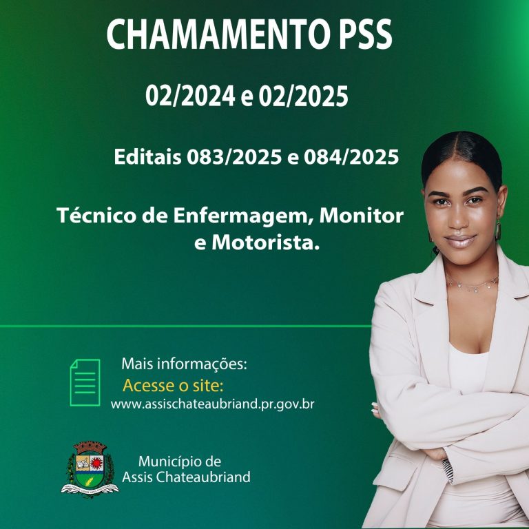 Município de Assis Chateaubriand convoca candidatos para PSS