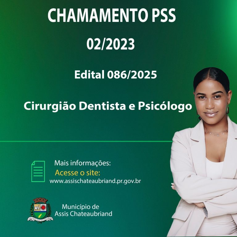 Município de Assis Chateaubriand convoca candidatos para PSS