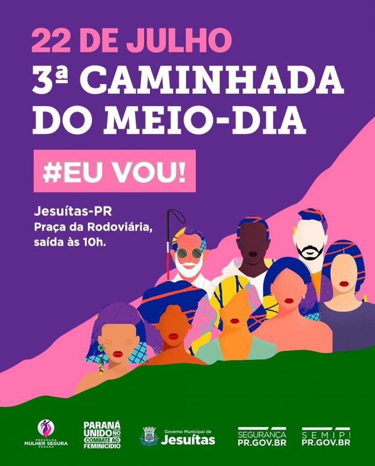 Jesuítas participa da 3ª Caminhada do Meio-Dia no combate ao feminicídio