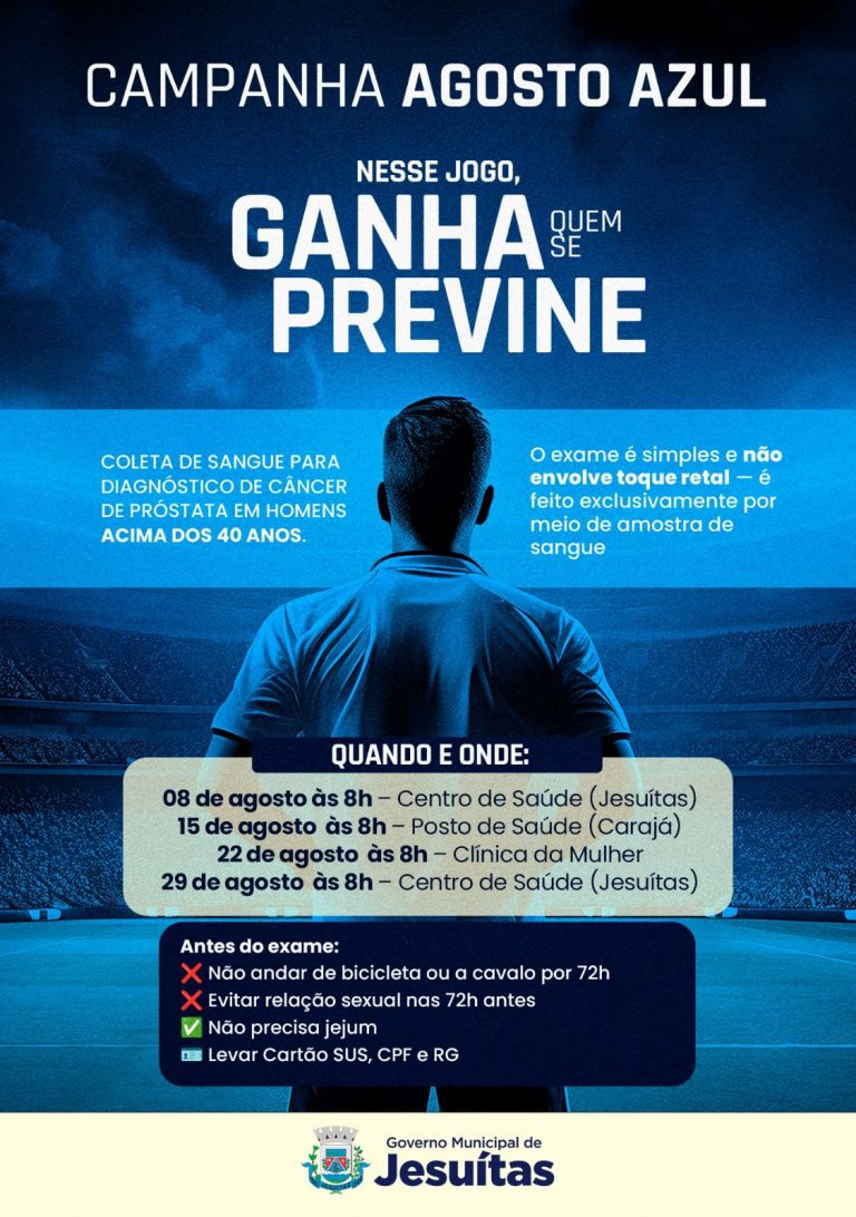 Jesuítas promove coleta de sangue para diagnóstico de câncer de próstata durante o Agosto Azul