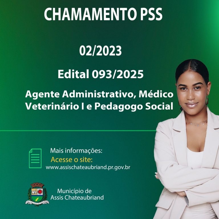 Município de Assis Chateaubriand convoca candidatos para PSS