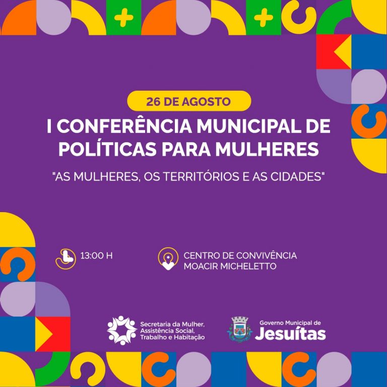 Jesuítas realiza sua 1ª Conferência Municipal de Políticas para as Mulheres em agosto