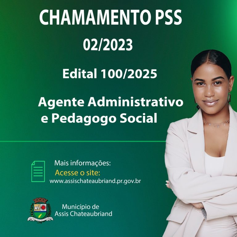 Município de Assis Chateaubriand convoca candidatos para PSS