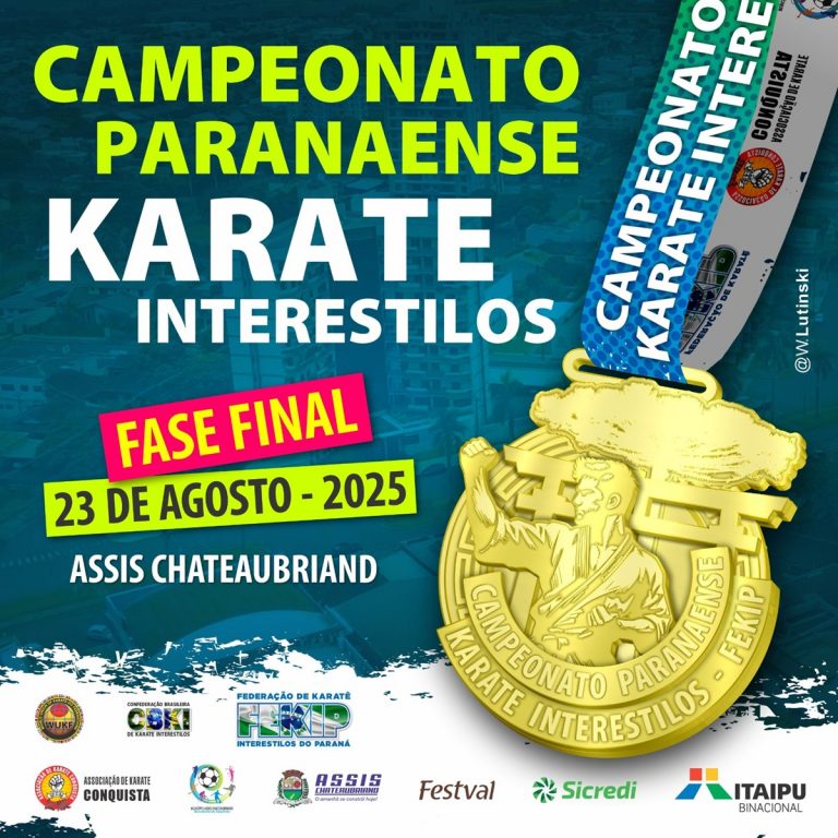 Assis Chateaubriand vai sediar a etapa final do Paranaense de Karatê da FEKIP