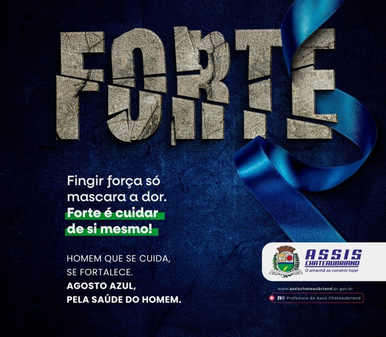Agosto Azul: Assis Chateaubriand promove ações de saúde para homens acima de 40 Anos