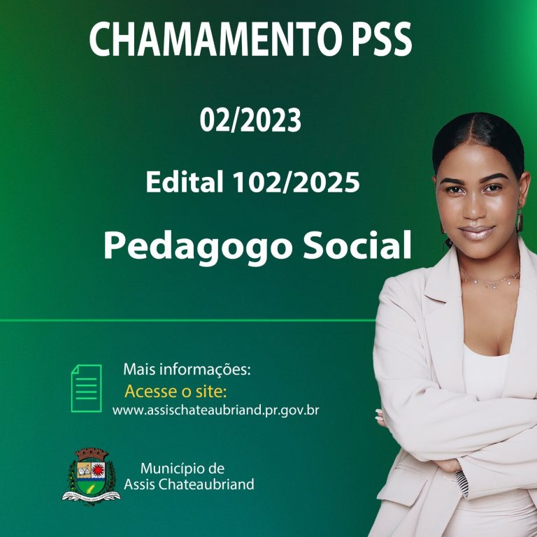 Município de Assis Chateaubriand convoca candidatos para PSS