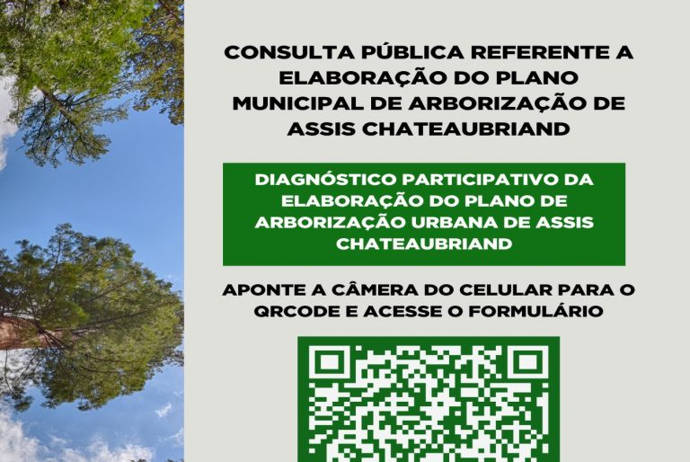 Assis Chateaubriand abre consulta pública para o Plano Municipal de Arborização Urbana